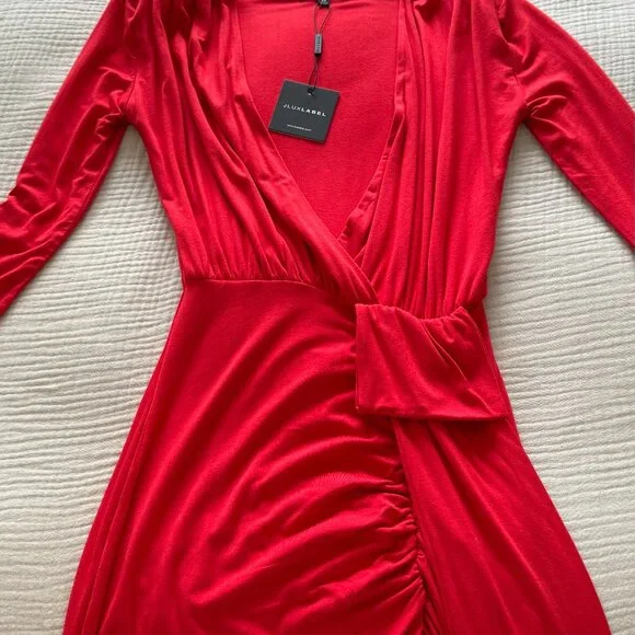JLUXLABEL - Red Quinn Overlay Dress - M (NWT) - Picture 4 of 5